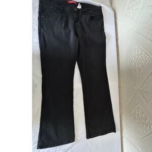 UNION BAY Unionbay Size 15 Black Jeans Women's Teens Stretch boot cut Vietnam